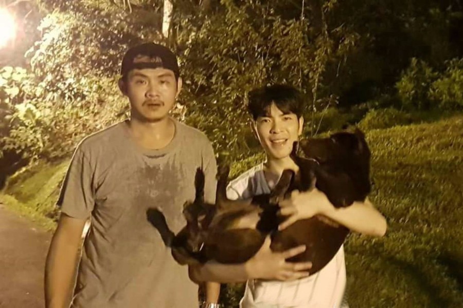 搜寻32小时终找回，萧敬腾为爱犬几乎断腿